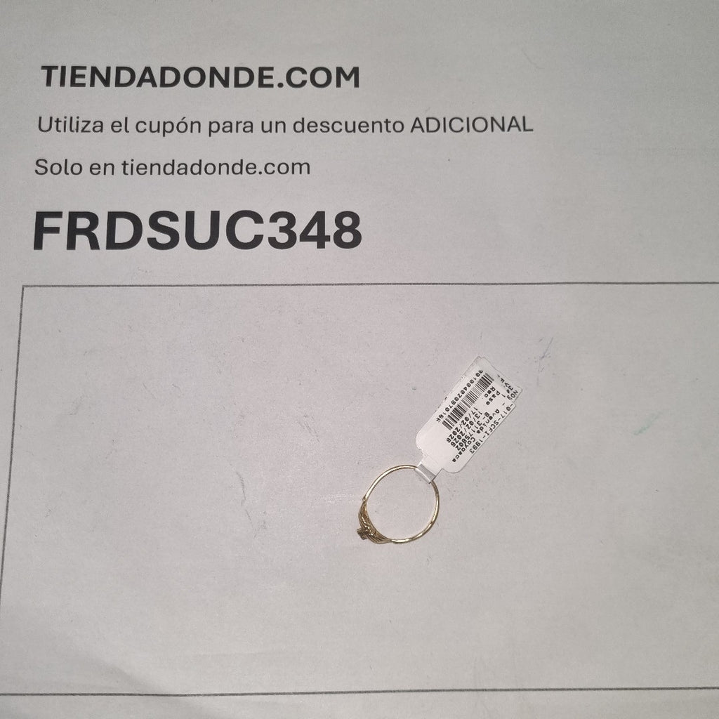 ANILLO ORO 14 K 1.6 GRMS (SEMINUEVO)