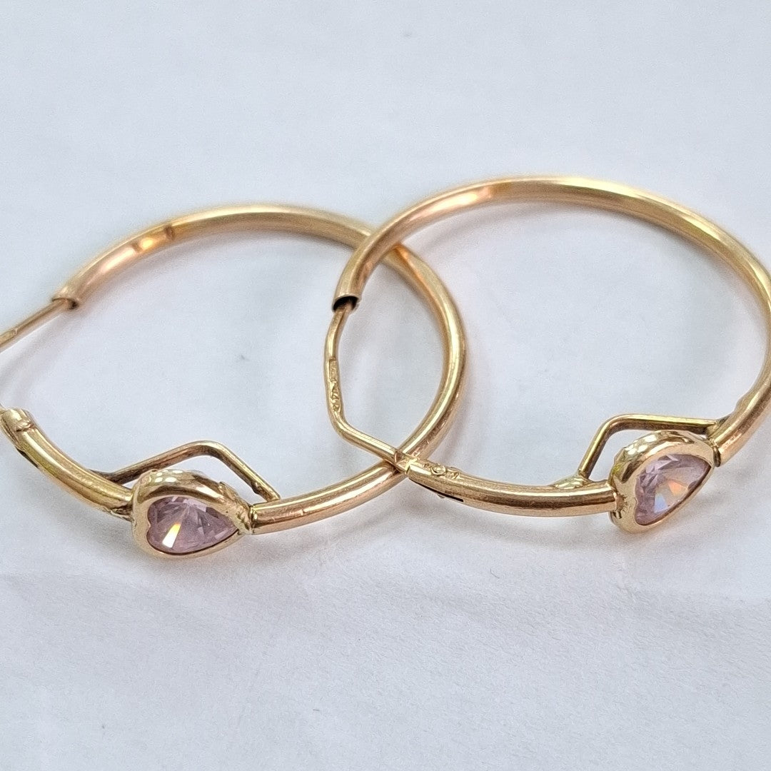 ARRACADAS PAR ORO 14 K 4 GRMS (SEMINUEVO)