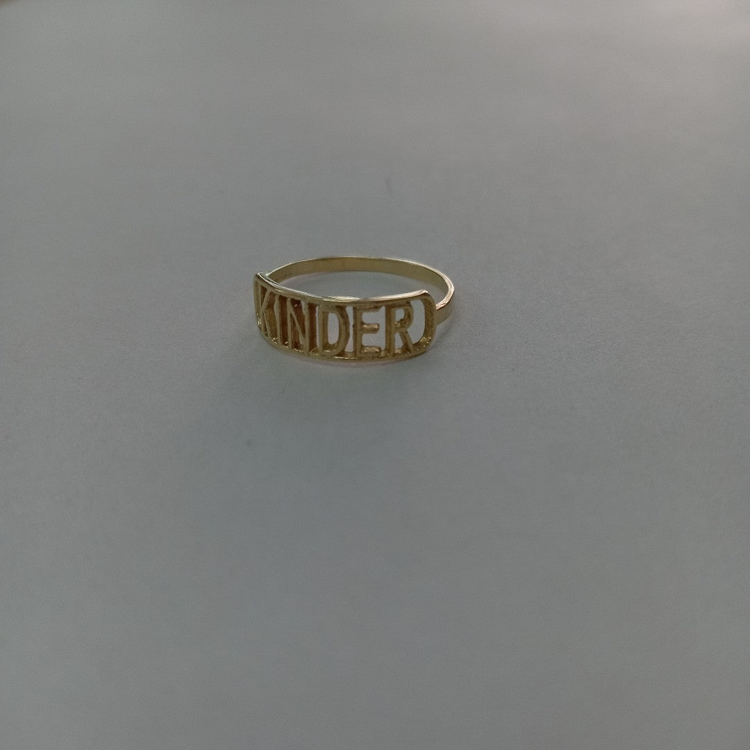 ANILLO DE GRADUACIÓN ORO 10 K 0.7 GRMS (SEMINUEVO)