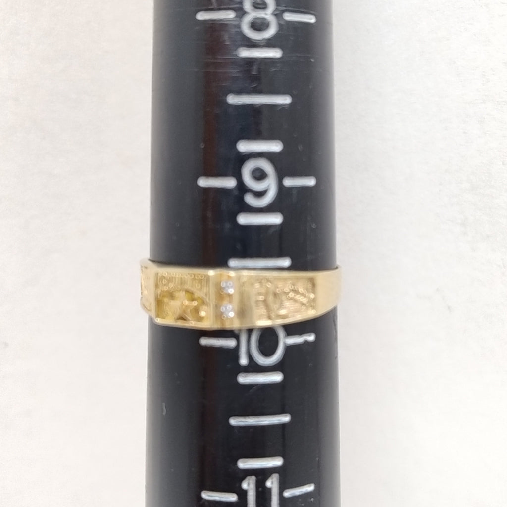 ANILLO DE GRADUACIÓN ORO 10 K 2,10 GRMS (SEMINUEVO)