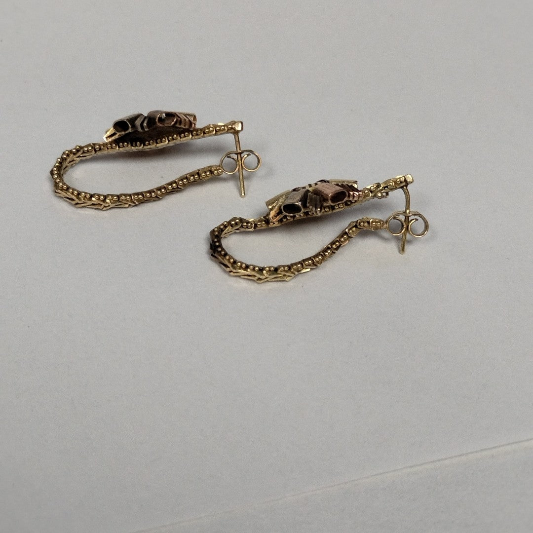 ARETES PAR ORO 14 K 7,50 GRMS (SEMINUEVO)