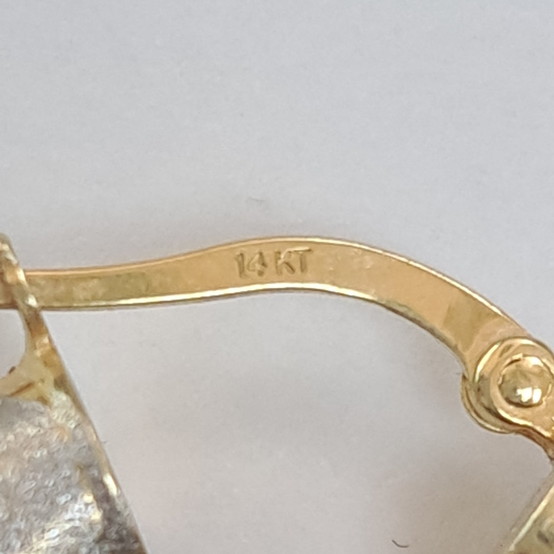 ARRACADAS PAR ORO 14 K 5.9 GRMS (SEMINUEVO)