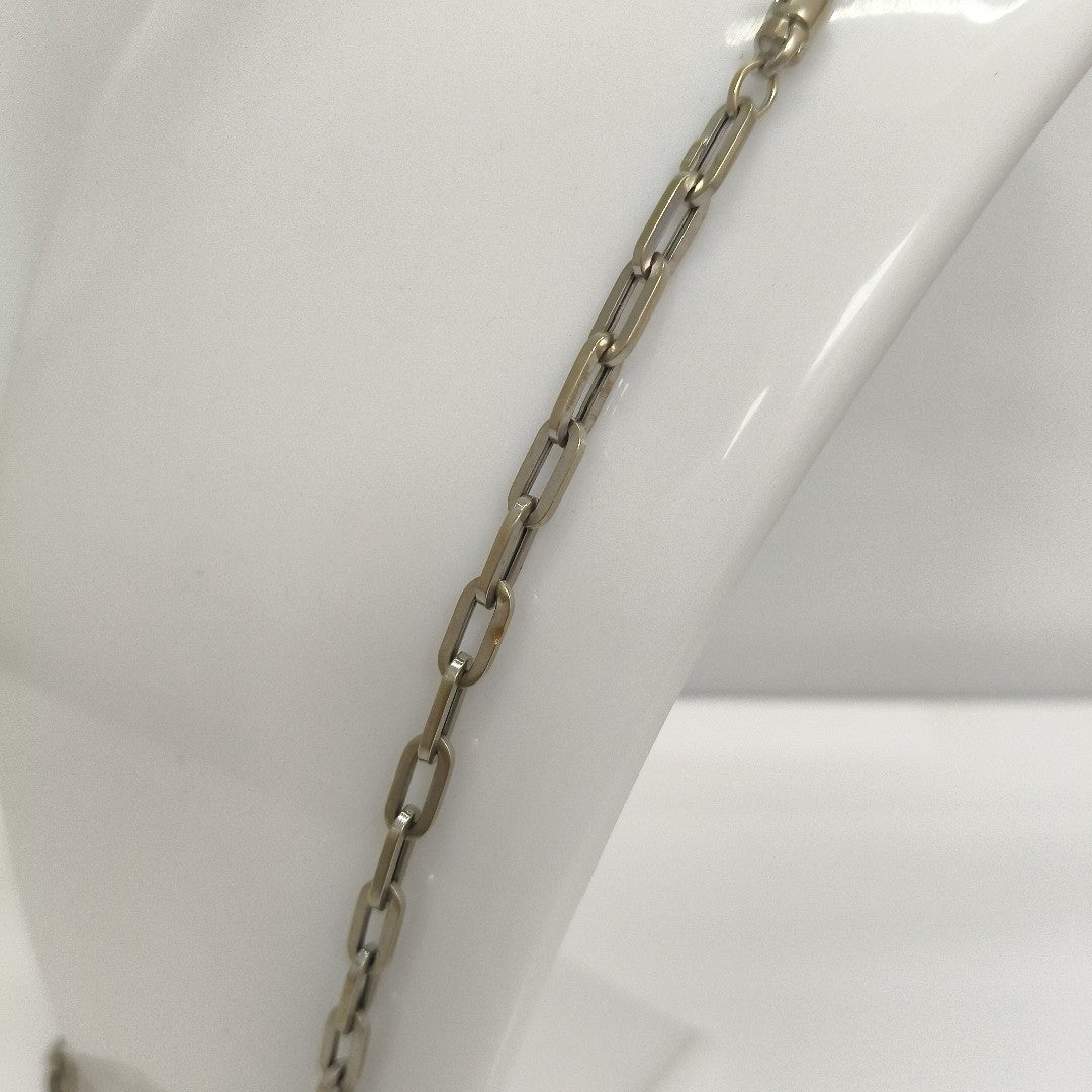 CADENA ORO, ORO BLANCO 14 K 13.8 GRMS (SEMINUEVO)