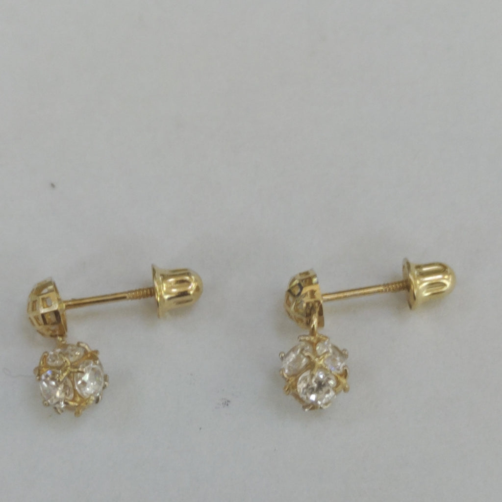 BROQUELES PAR ORO 14 K 0,80 GRMS (SEMINUEVO)