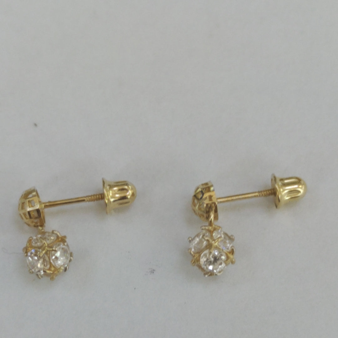 BROQUELES PAR ORO 14 K 0,80 GRMS (SEMINUEVO)