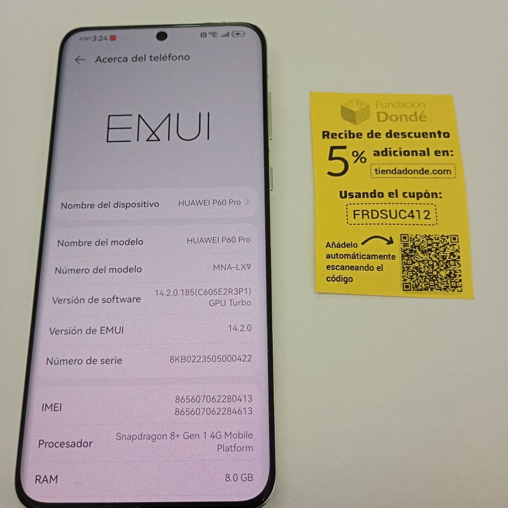 CELULAR HUAWEI P60 PRO MNA-LX9 (2023) 256 GB 8 GB RAM