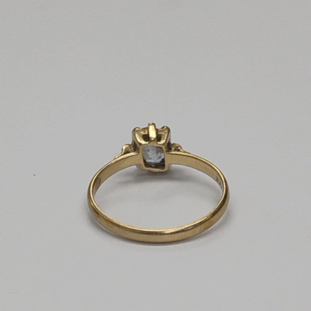 ANILLITO, SOLITARIO ORO 14 K 1.8 GRMS (SEMINUEVO)
