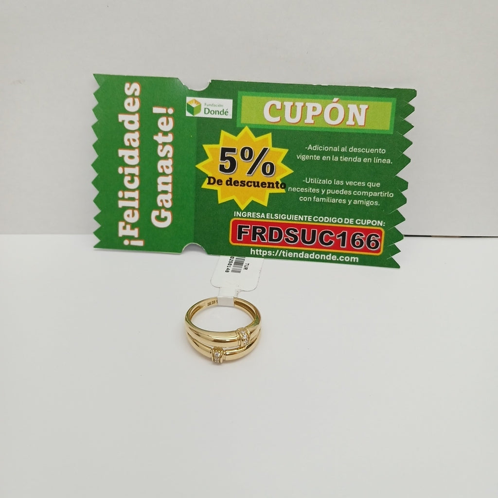 ANILLOS DAMA ORO 14K 2 (NUEVO)