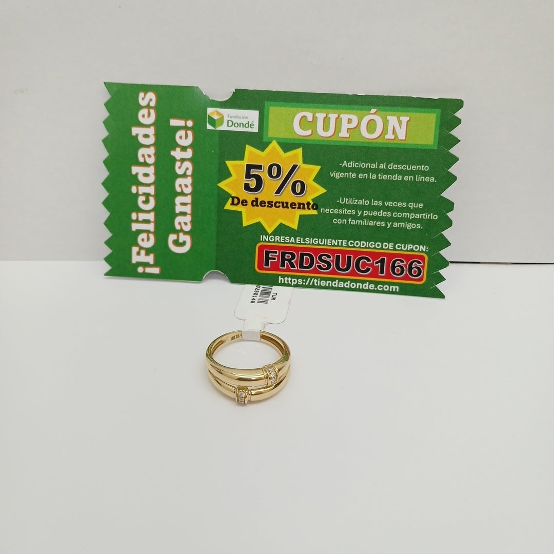 ANILLOS DAMA ORO 14K 2 (NUEVO)