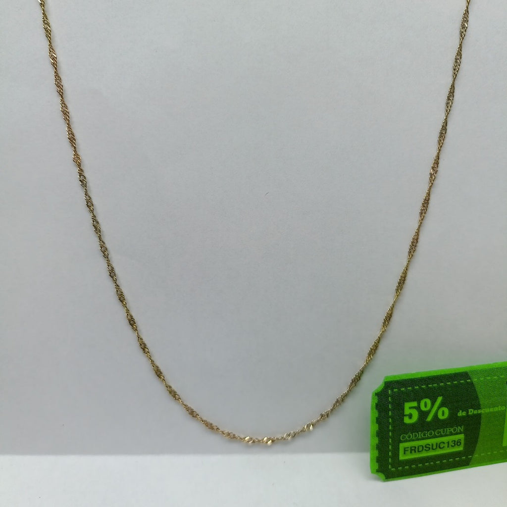 CADENA ORO COMBINADO 14 K 2.9 GRMS (SEMINUEVO)