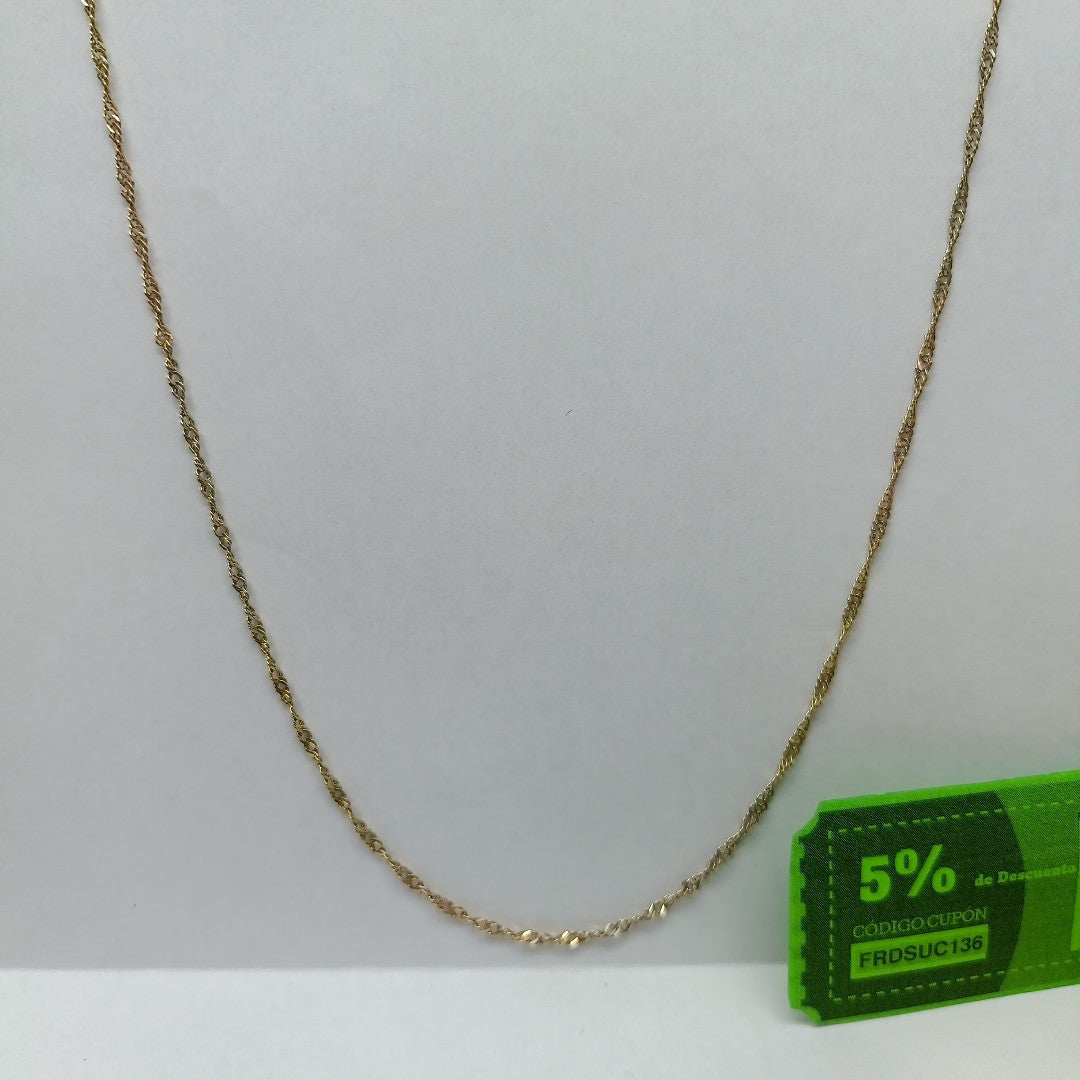 CADENA ORO COMBINADO 14 K 2.9 GRMS (SEMINUEVO)