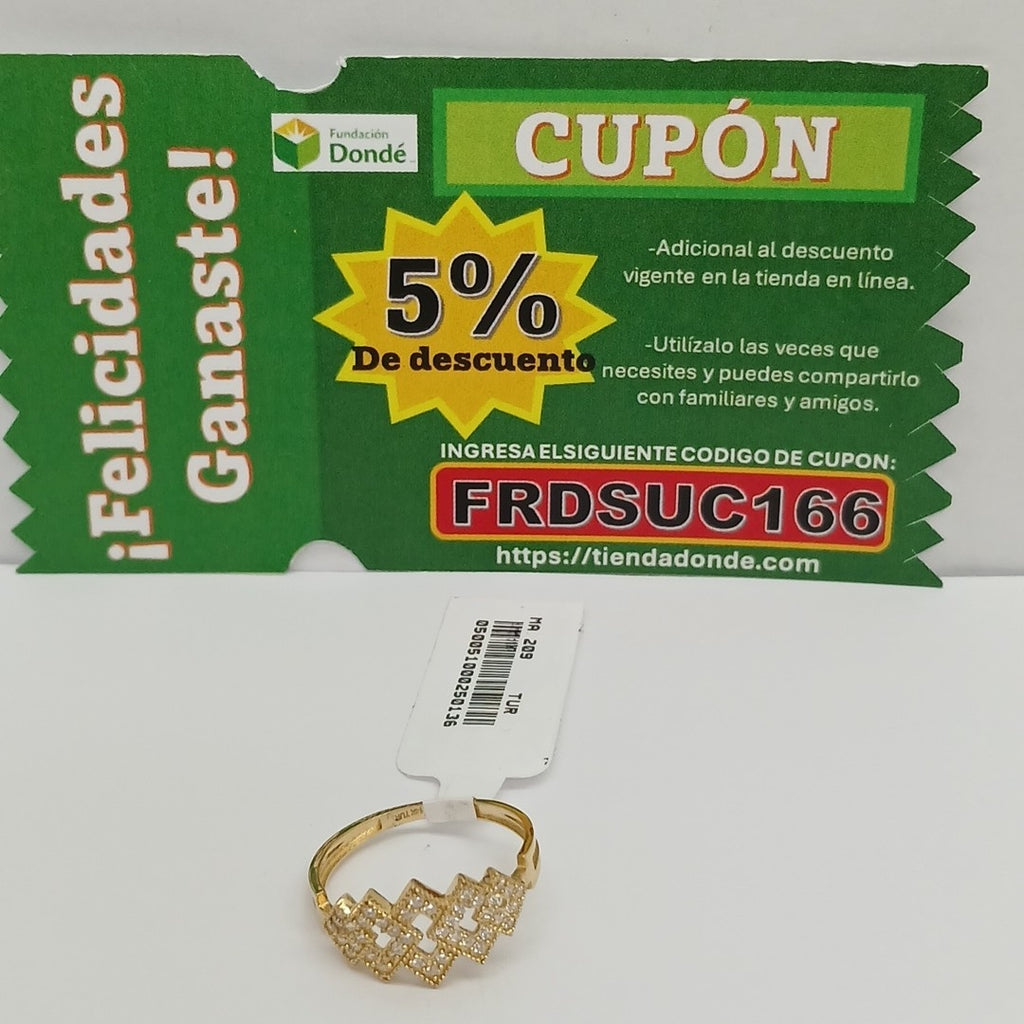 ANILLOS DAMA ORO 14K 1.6 (NUEVO)