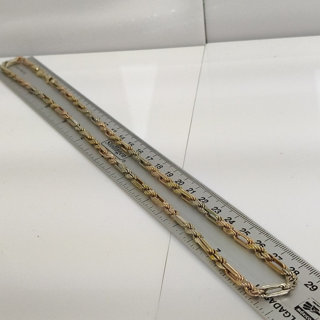 CADENA ORO COMBINADO 10 K 23.9 GRMS (SEMINUEVO)