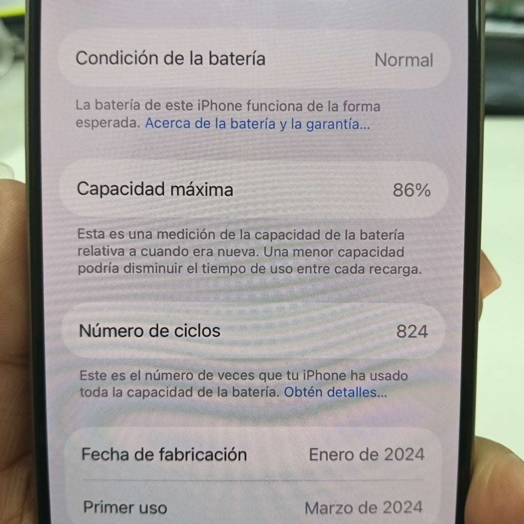 CELULAR APPLE IPHONE 15 PRO A3101 256 GB 8 GB RAM (SEMINUEVO)