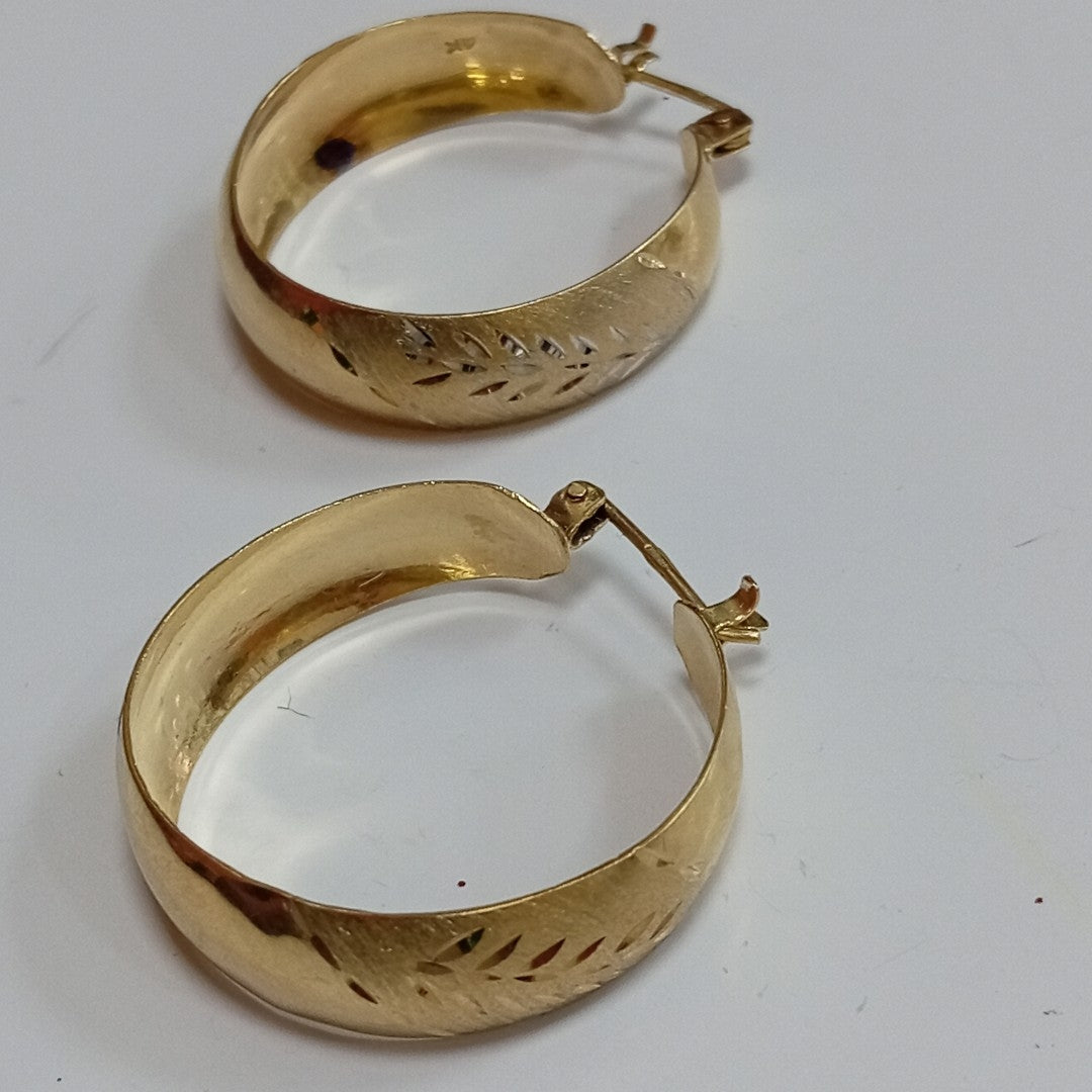 ARRACADAS PAR ORO 14 K 5,30 GRMS (SEMINUEVO)