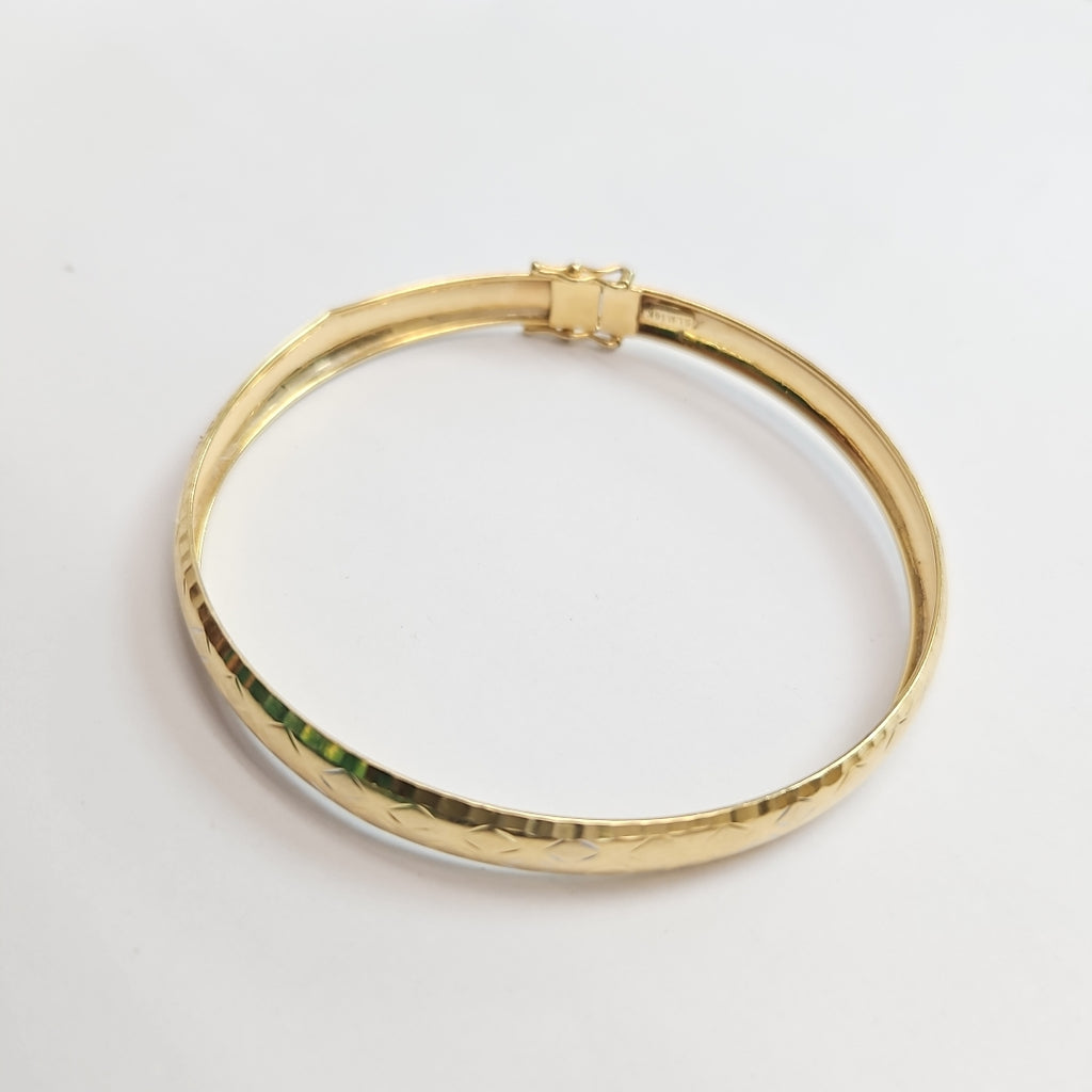 PULSERA RIGIDA ORO 14 K 6,10 GRMS (SEMINUEVO)