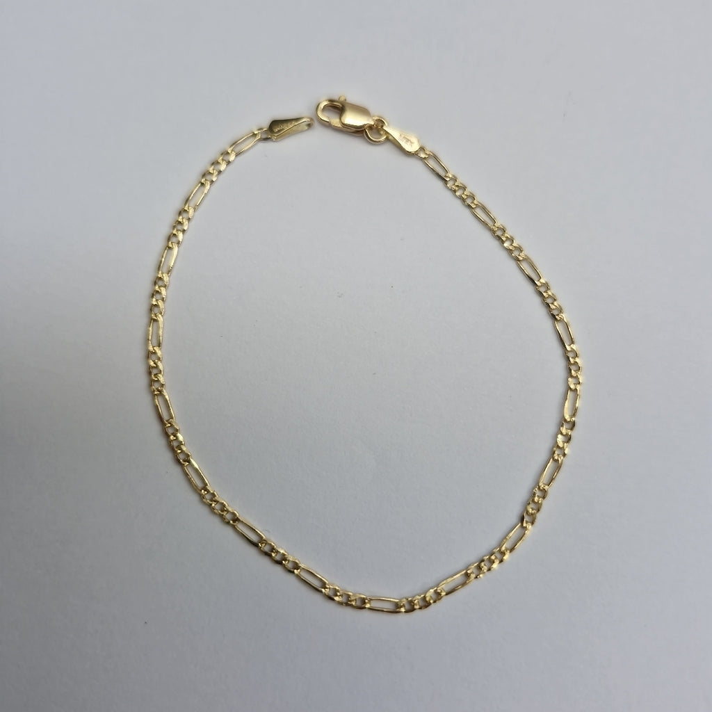 PULSERAS 3X1 ORO 14K 18 CM 1.5 GR (NUEVO)
