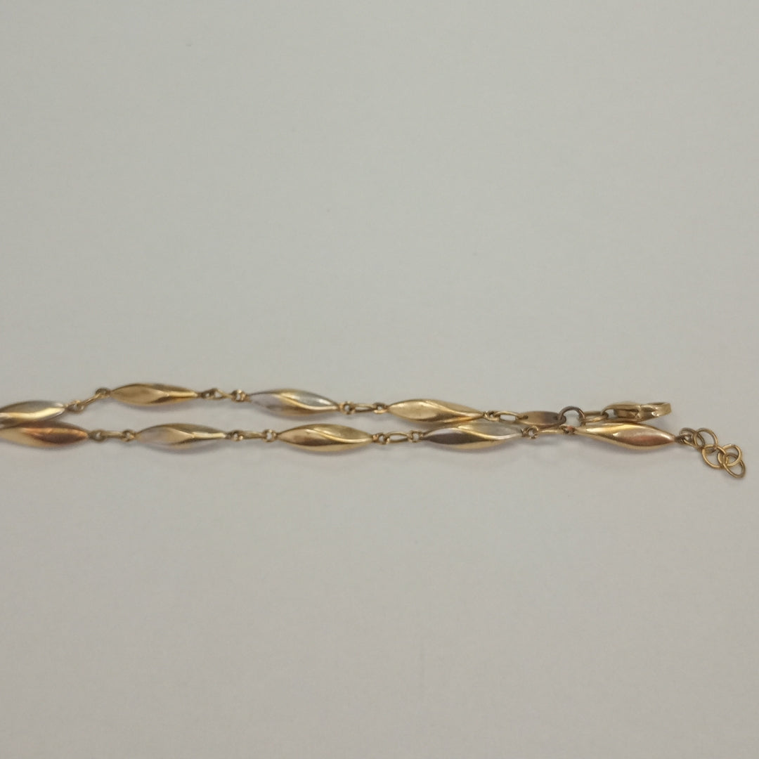 PULSERA ORO COMBINADO 10 K 2.3 GRMS (SEMINUEVO)