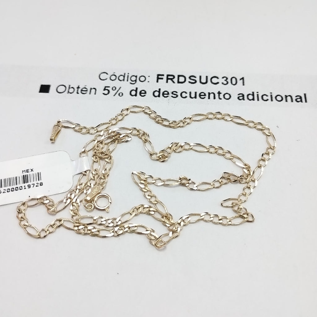 CADENAS TEJIDO 3X1 ORO 10K 55 CM 4.1 GR (NUEVO)