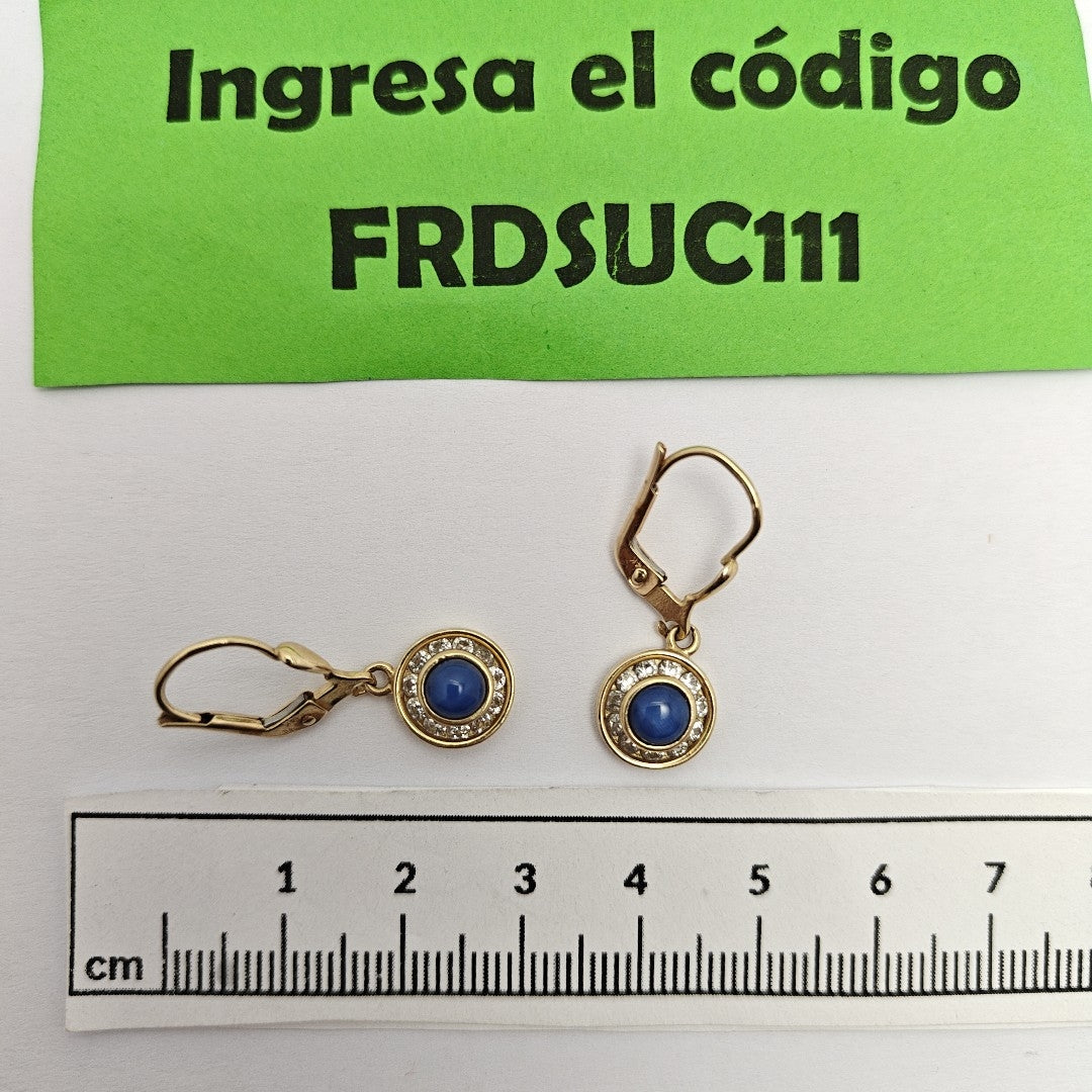 ARETES PAR ORO 14 K 3.8 GRMS (SEMINUEVO)