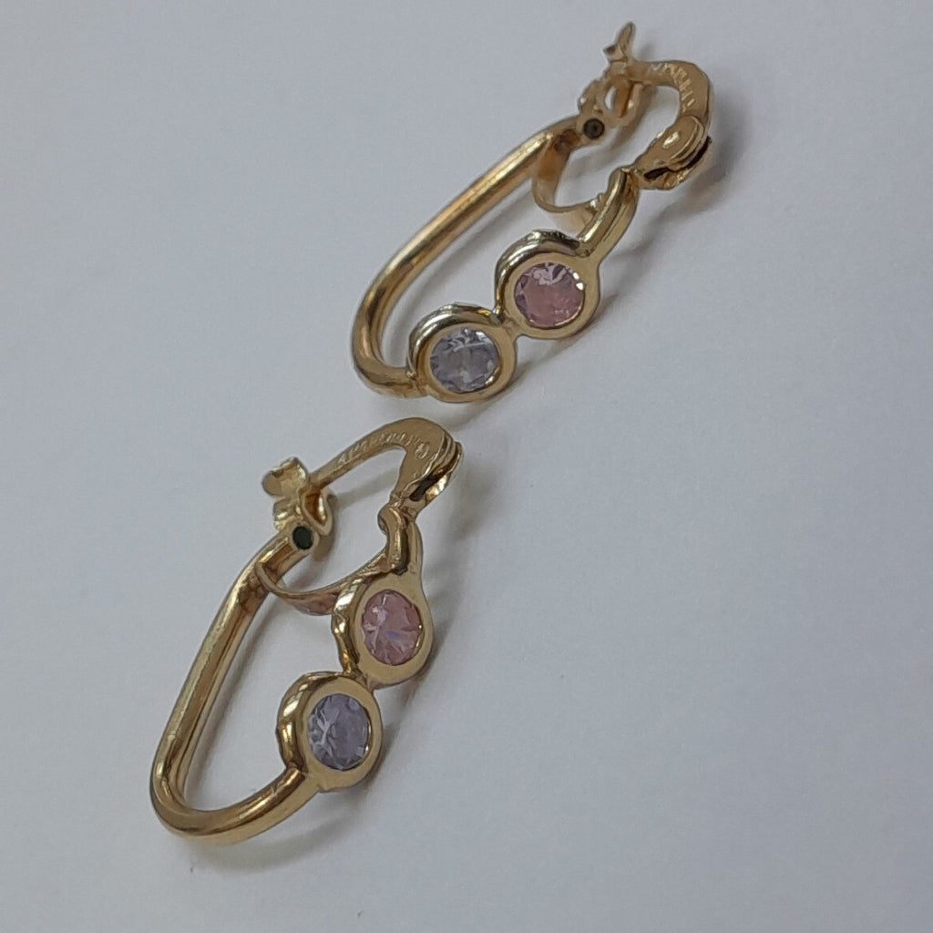 ARETES PAR ORO 14 K 1.9 GRMS (SEMINUEVO)