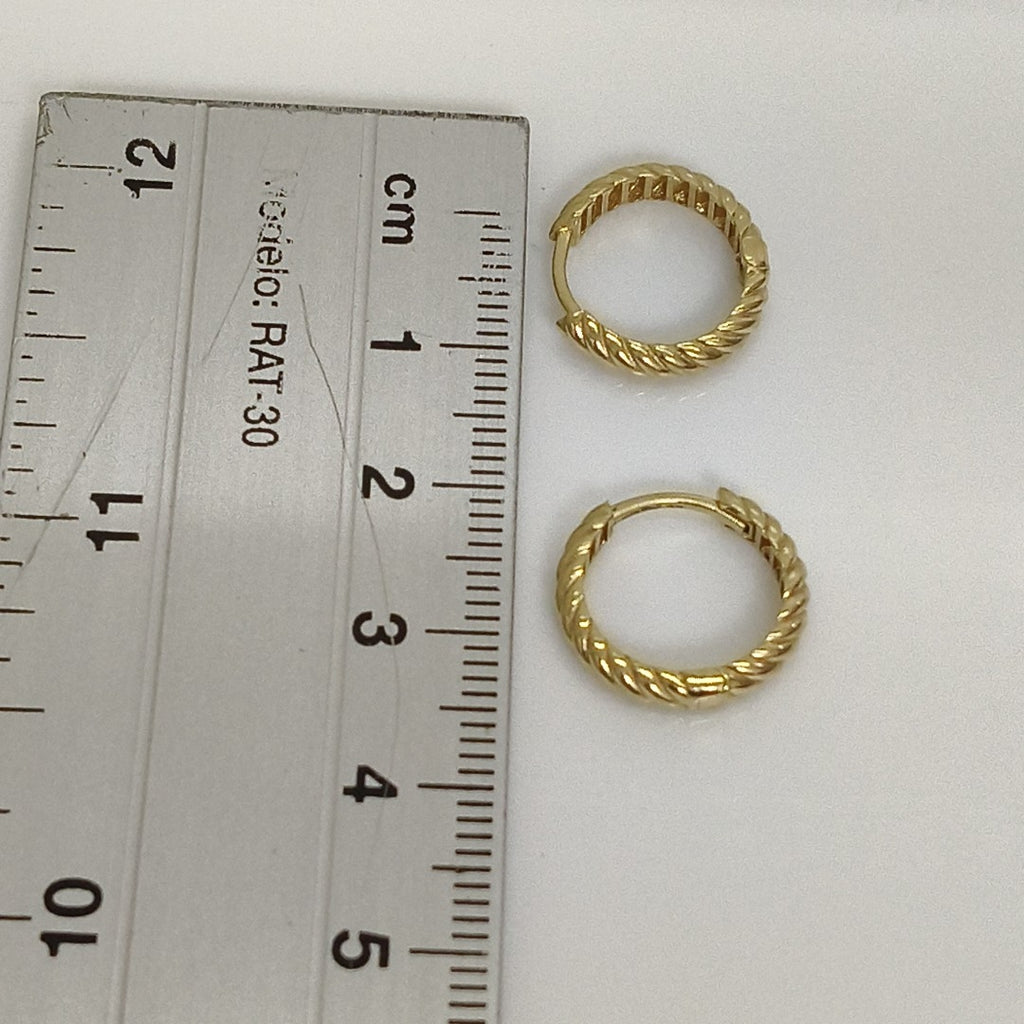ARRACADAS PAR ORO 14 K 2 GRMS (SEMINUEVO)