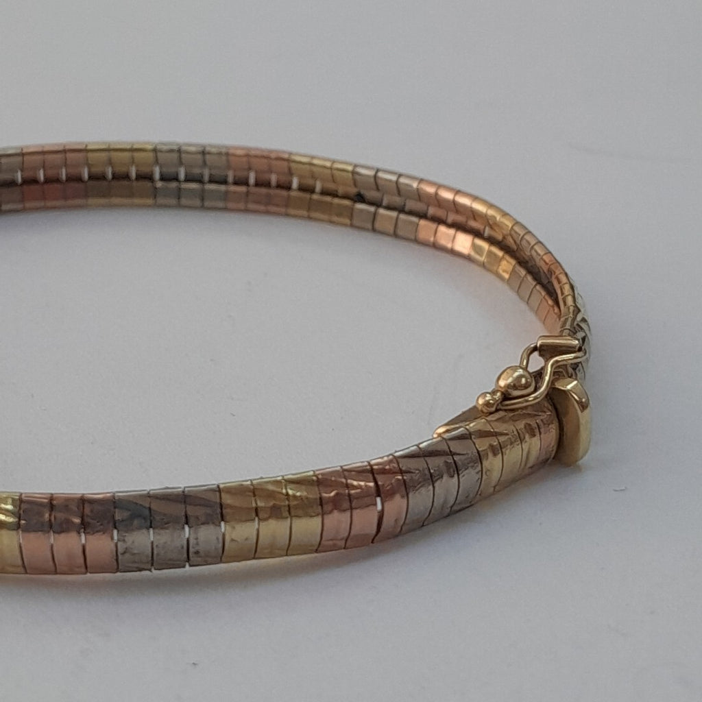 PULSERA ORO COMBINADO 10 K 12,70 GRMS (SEMINUEVO)