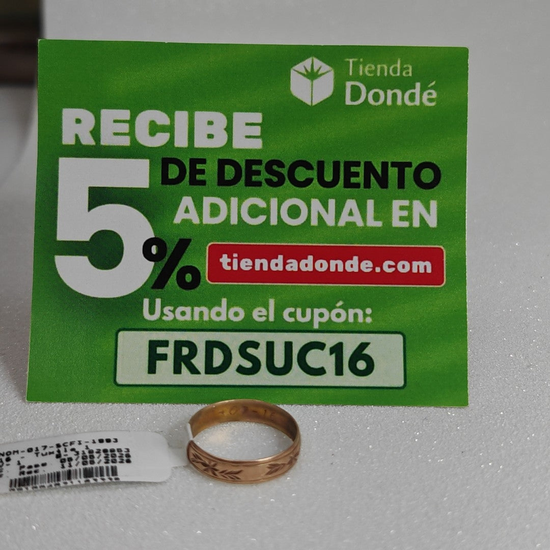 ARGOLLA ORO 10 K 1.5 GRMS (SEMINUEVO)