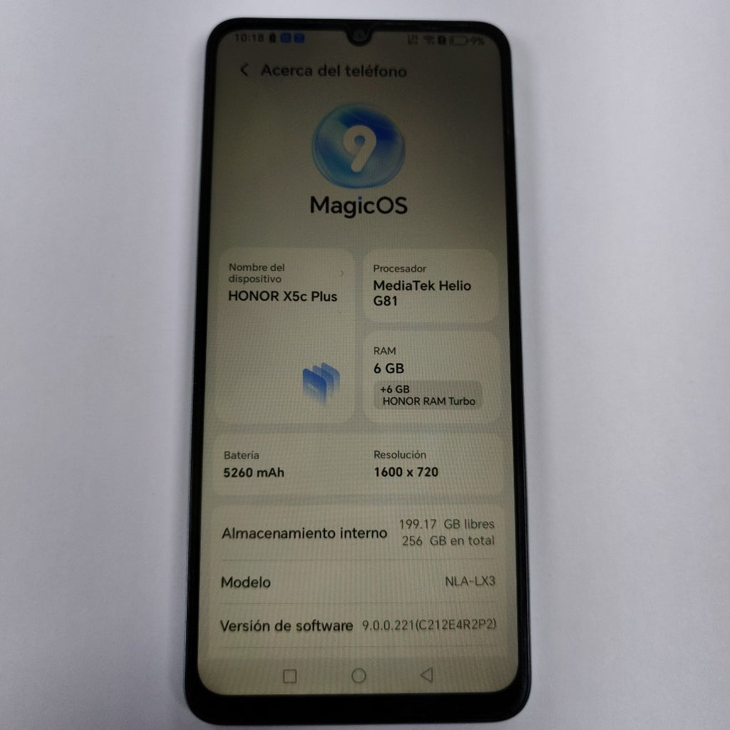 CELULAR HONOR X5C PLUS NLA-LX3 (2025) 256 GB 6 GB RAM (SEMINUEVO)