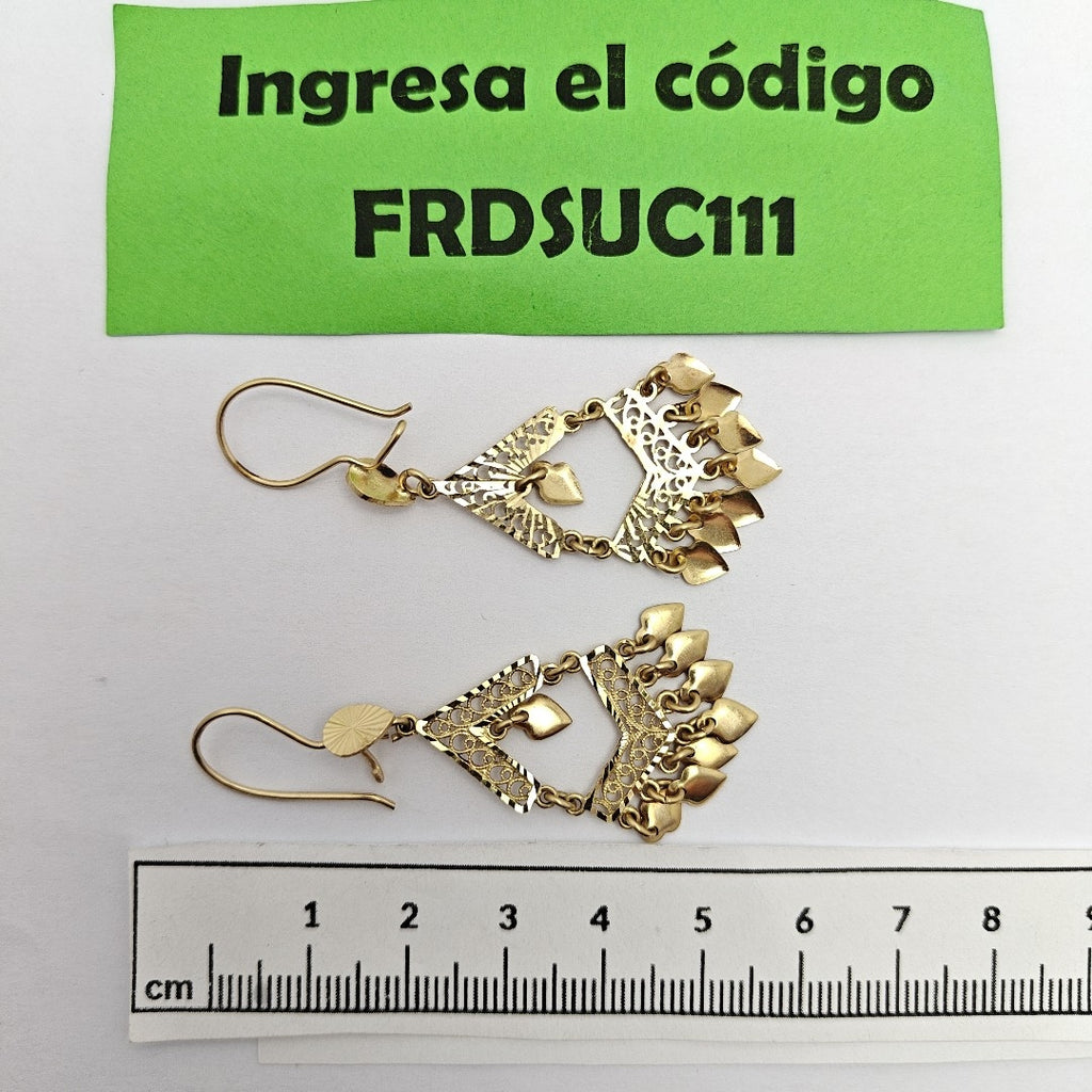 ARETES PAR ORO 14 K 5,30 GRMS (SEMINUEVO)
