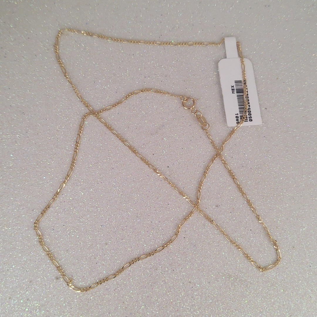 CADENAS TEJIDO 3X1 ORO 14K 55 CM 2.6 GR (NUEVO)
