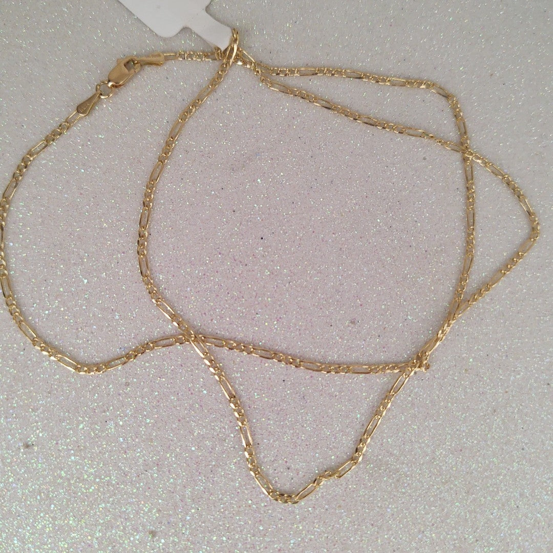 CADENAS 3X1 ORO 14K 55 CM 3.7 GR (NUEVO)