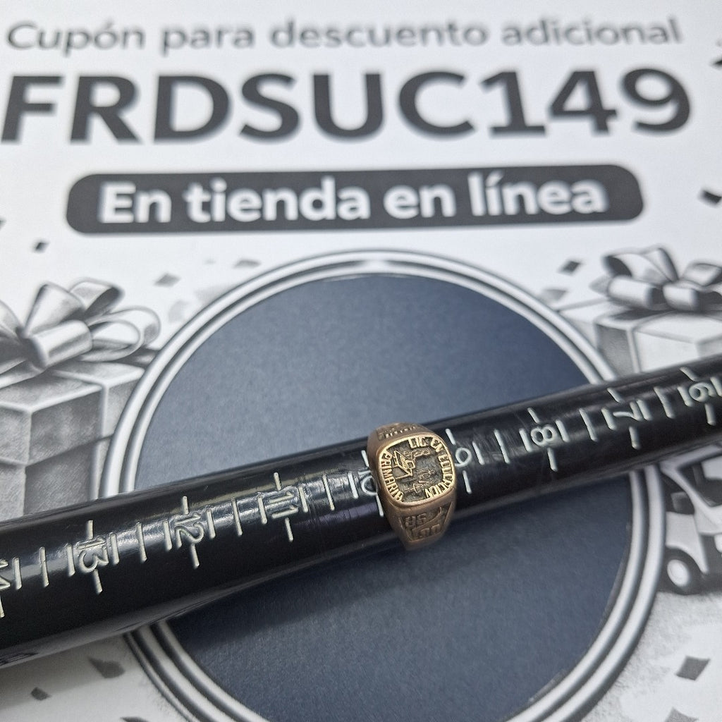 ANILLO DE GRADUACIÓN ORO 8 K 6.9 GRMS (SEMINUEVO)