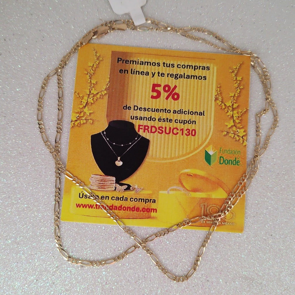 CADENAS 3X1 ORO 14K 60 CM 4.2 GR (NUEVO)
