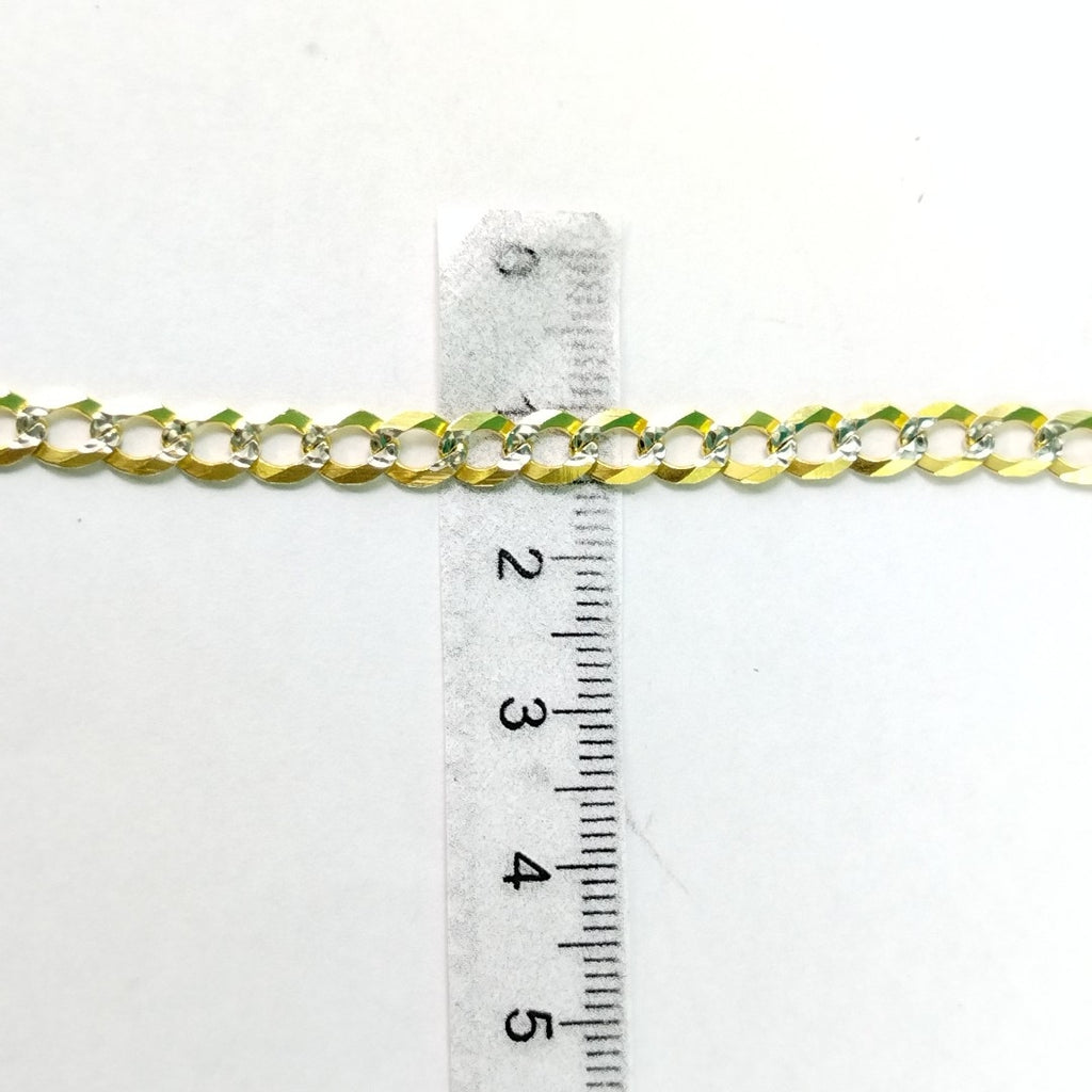 PULSERAS TEJIDO BARBADA DIAMANTADA ORO 14K 21 CM 5 GR (NUEVO)