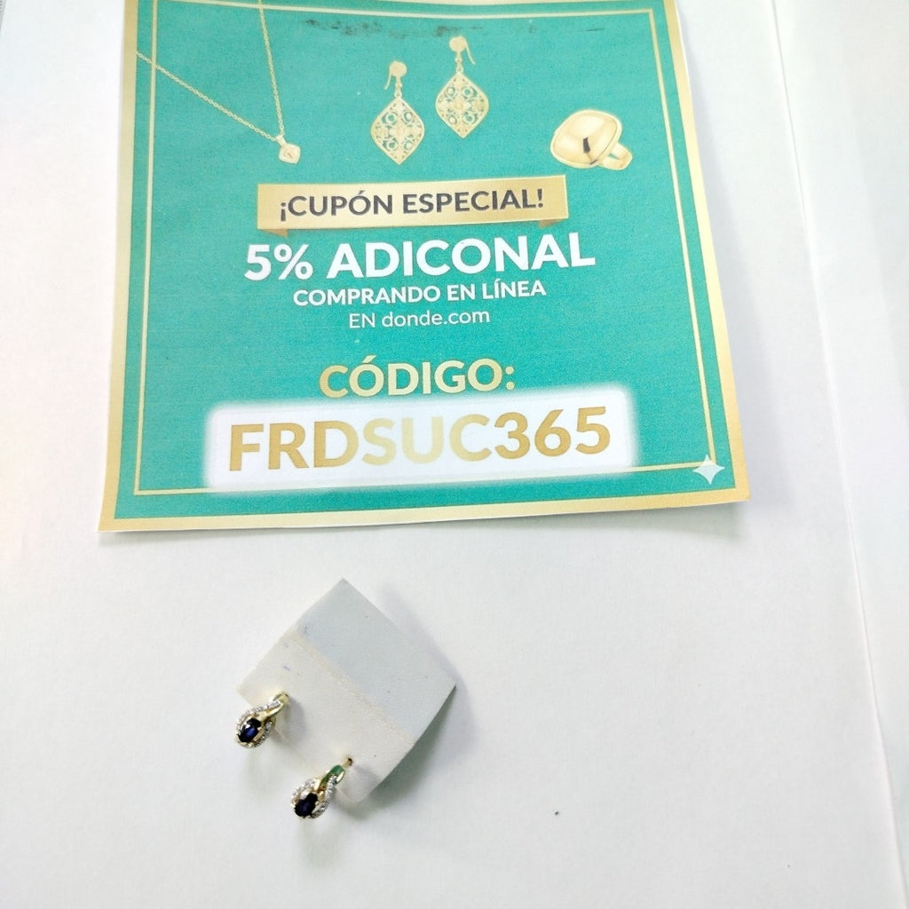ARETES PAR ORO 14 K 3 GRMS (SEMINUEVO)