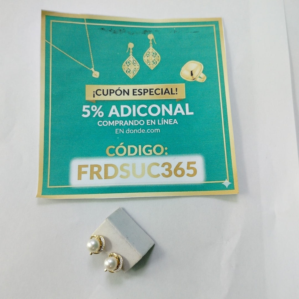 ARETES PAR ORO 14 K 4.7 GRMS (SEMINUEVO)