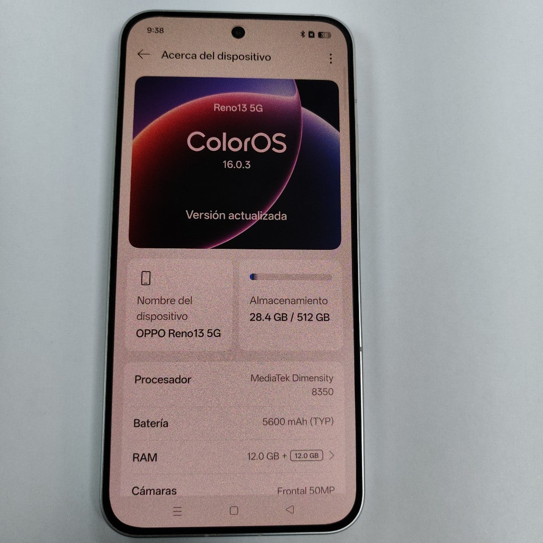 CELULAR OPPO RENO13 5G CPH2689 (2024) 512 GB 12 GB RAM (SEMINUEVO)