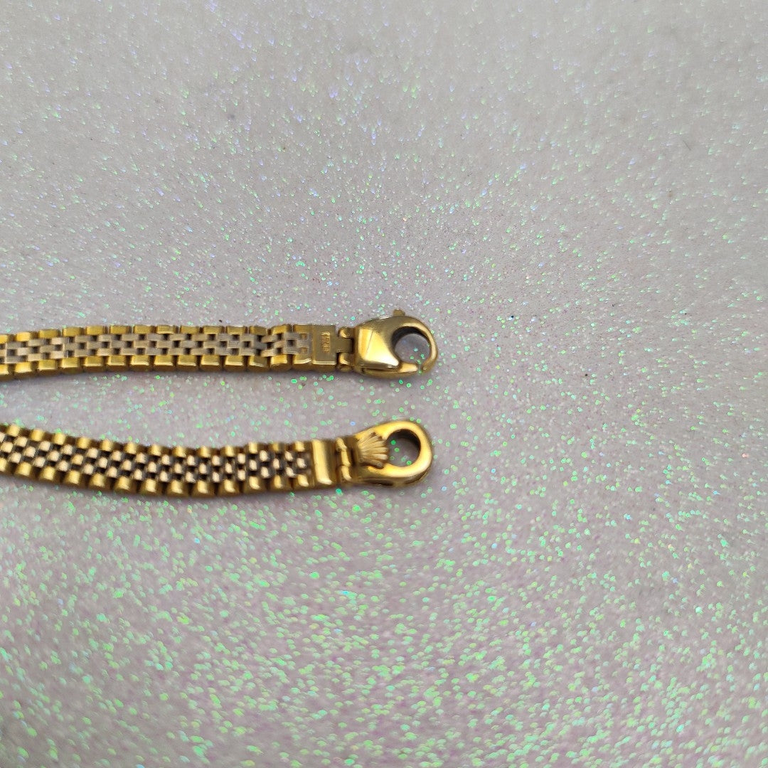 PULSERA ORO COMBINADO 14 K 17.4 GRMS (SEMINUEVO)