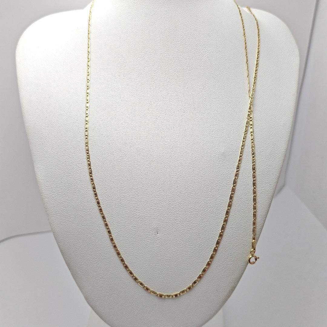 CADENA ORO, ORO COMBINADO 14 K 3.4 GRMS (SEMINUEVO)