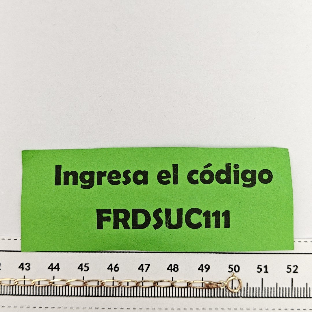 CADENA ORO 14 K 3.4 GRMS (SEMINUEVO)