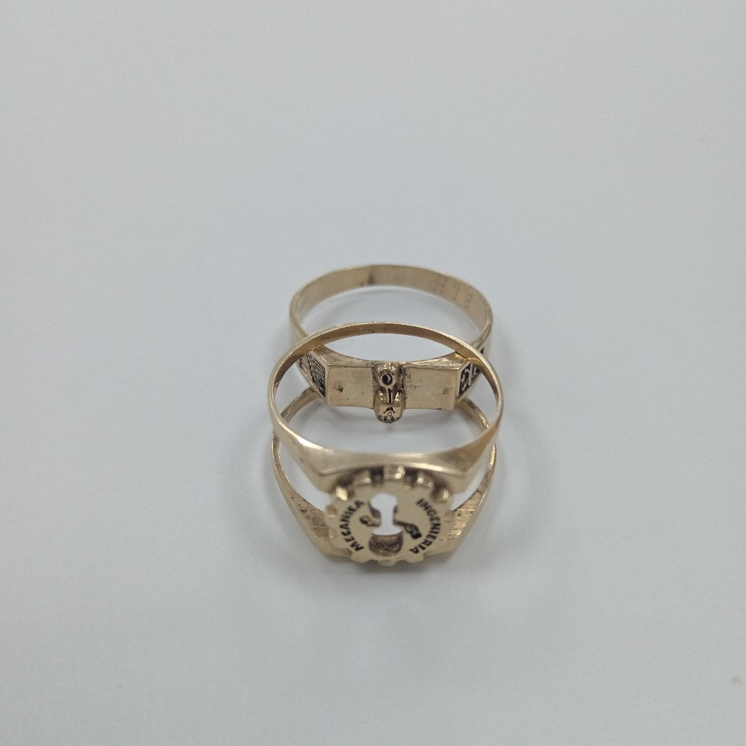 ANILLO DE GRADUACIÓN ORO 14 K 7 GRMS (SEMINUEVO)
