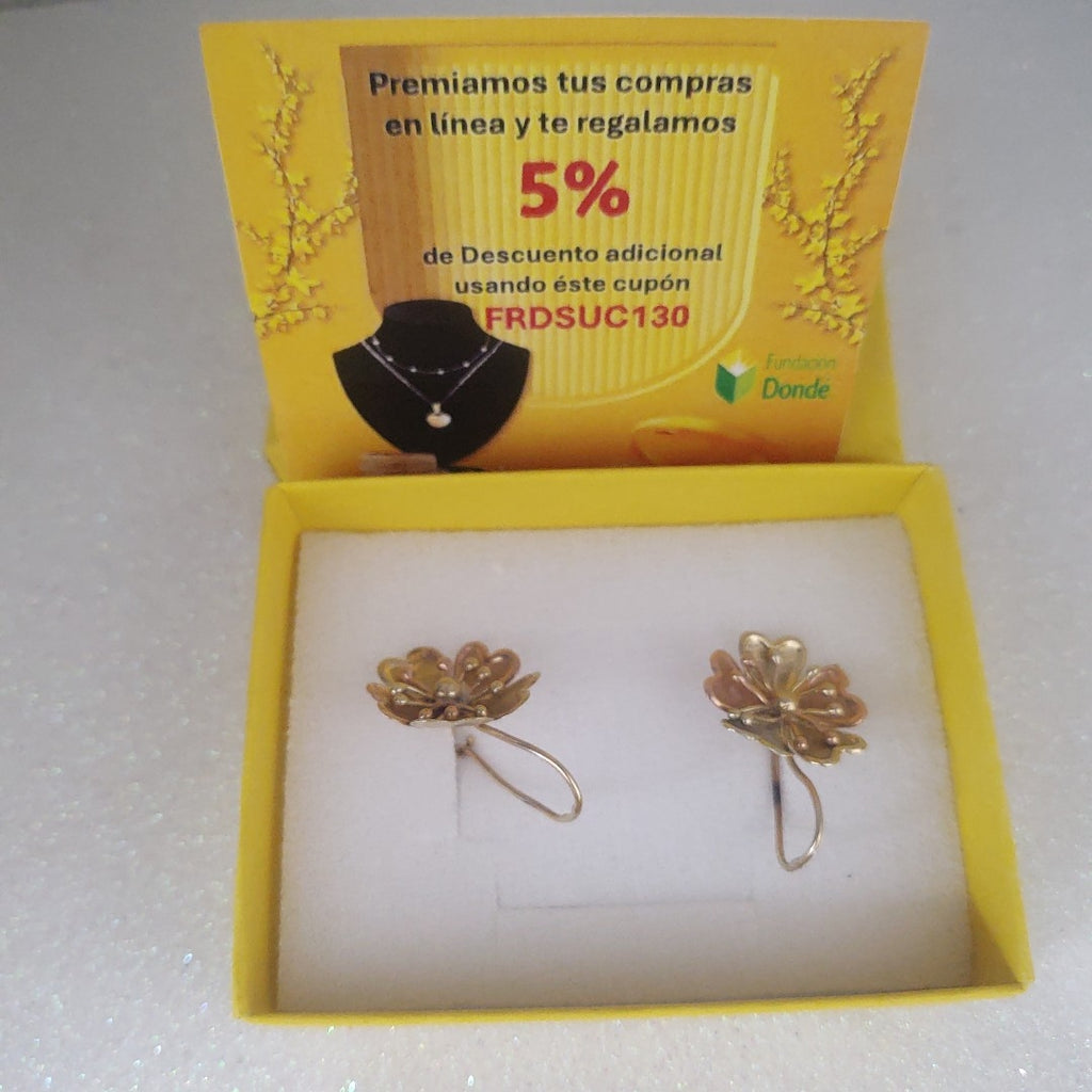 ARETES PAR ORO 14 K 4.4 GRMS (SEMINUEVO)