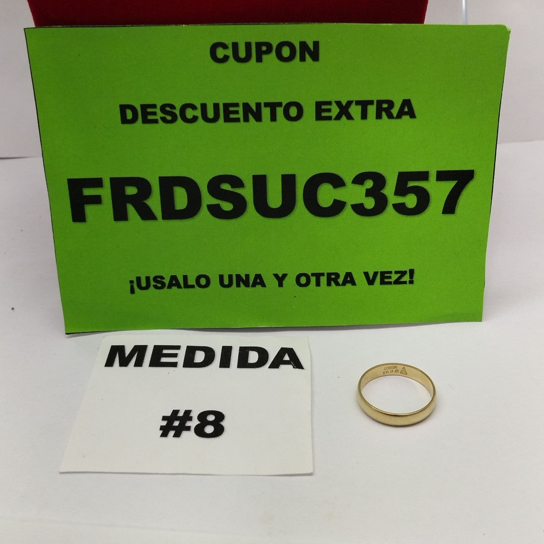 ARGOLLA ORO 14 K 2,60 GRMS (SEMINUEVO)