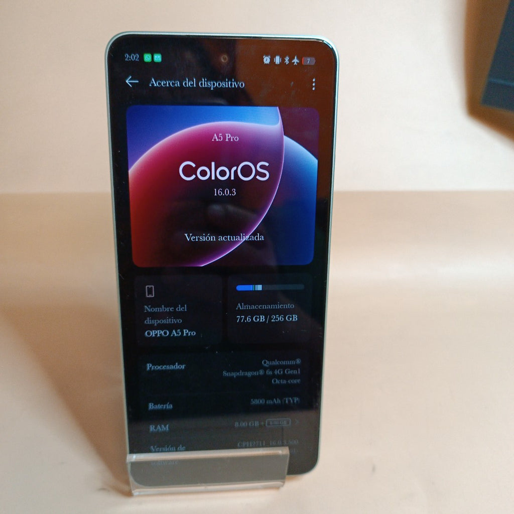 CELULAR OPPO A5 PRO CPH2711 (2025) 256 GB 8 GB RAM (SEMINUEVO)