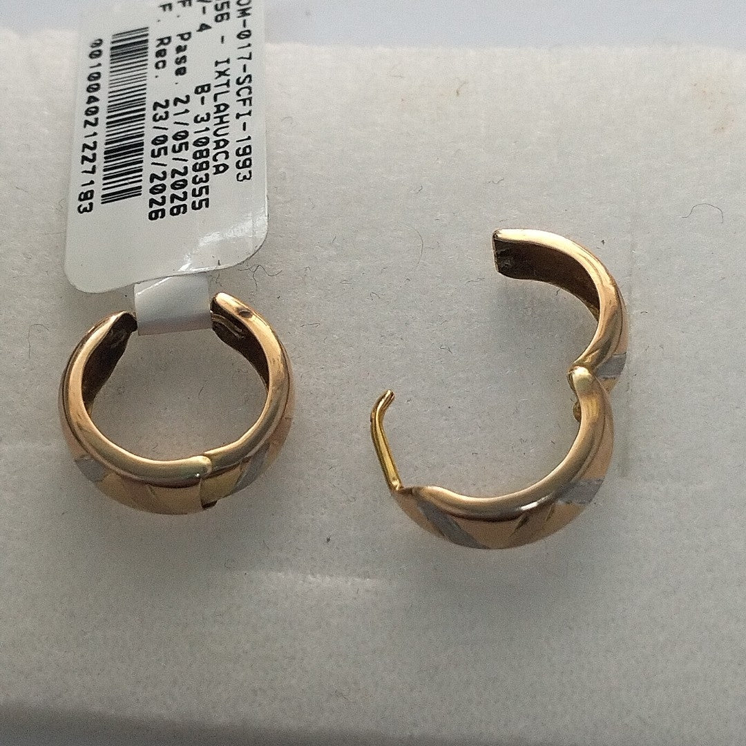 ARRACADAS PAR ORO 14 K 1.7 GRMS (SEMINUEVO)