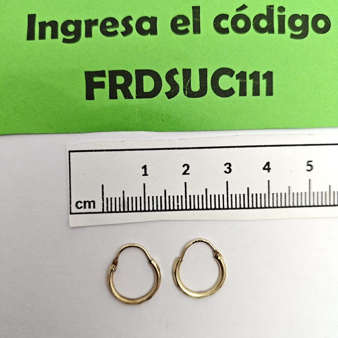 ARRACADAS PAR ORO 10 K 0,80 GRMS (SEMINUEVO)