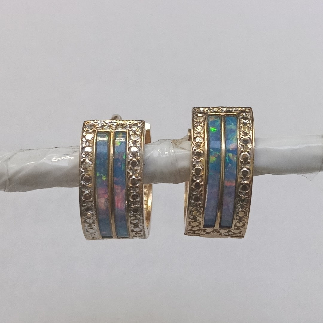 ARRACADAS PAR ORO 14 K 3,90 GRMS (SEMINUEVO)