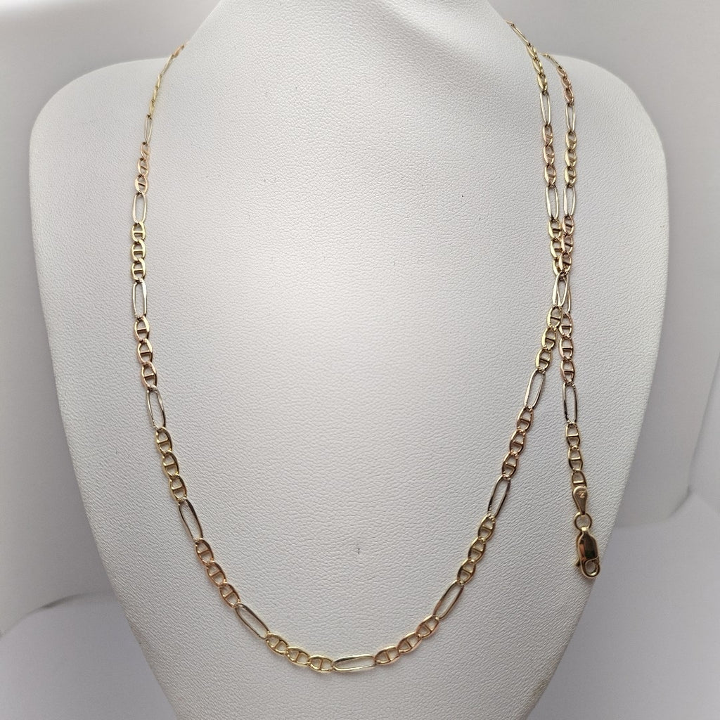 CADENA ORO COMBINADO 14 K 7,50 GRMS (SEMINUEVO)