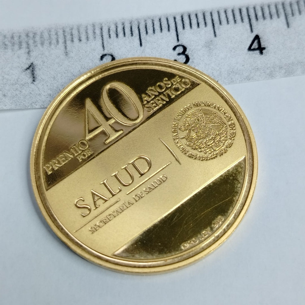 MEDALLA CONMEMORATIVA ORO 21 K 15.7 GRMS (SEMINUEVO)